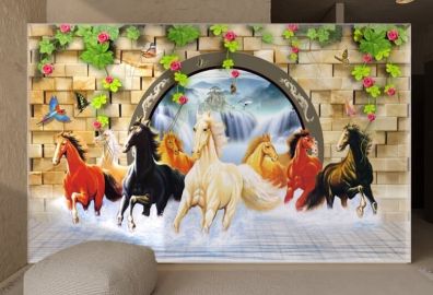 Tranh Mã đáo thành công là biểu tượng của sự thành công rực rỡ