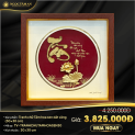 Tranh chữ Tâm hoa sen dát vàng 24K