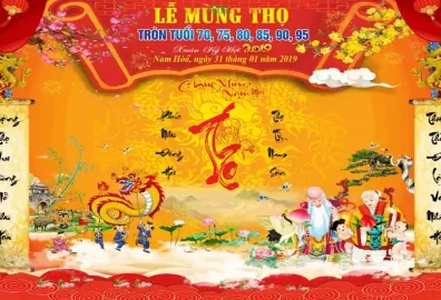 Trang trí tiệc mừng thọ 