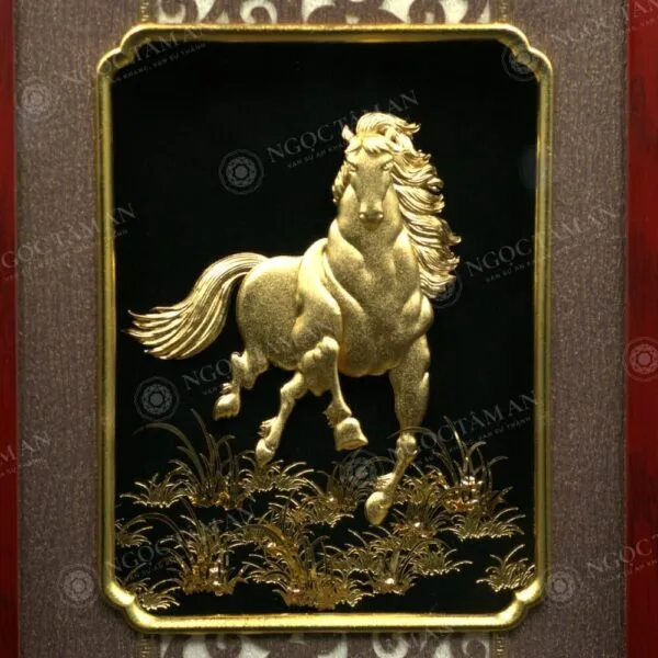 Hình ảnh con ngựa dũng mãnh trong tranh - TV MADAOTHANHCONG