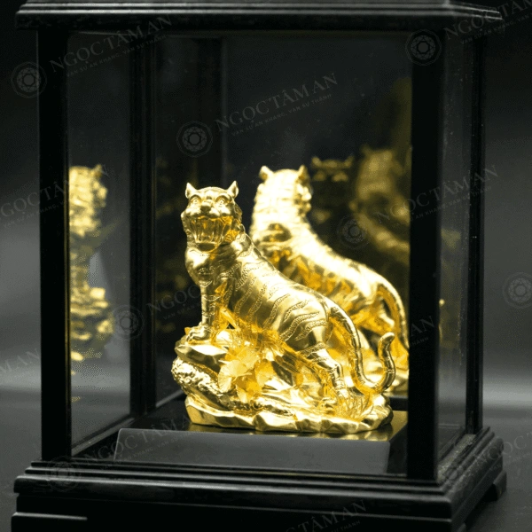 Tượng Hổ mạ vàng 24K - Ngọc Tâm An