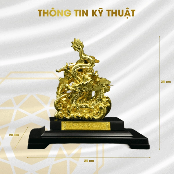 Tượng Rồng dát vàng Tượng Rồng dát vàng - Ngọc Tâm An