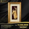 Fix frame tranh doi cong 40x65-01 Tranh đôi công Phú quý cát tường dát vàng (nền đỏ)