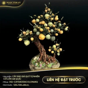 Cây đào đá quý tự nhiên cỡ lớn 1