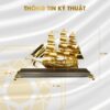Thông số kỹ thuật Mô hình thuyền buồm mạ vàng 24K cỡ đại – TB-46