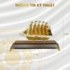 Mô hình thuyền buồm mạ vàng 24K cỡ trung – TB-06 2