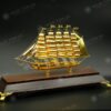Mô hình thuyền buồm mạ vàng 24K cỡ trung – TB-06 4