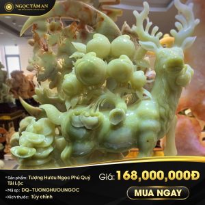 Tượng Hươu Ngọc Phú Quý Tài Lộc