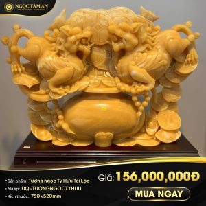 Tượng ngọc Tỳ Hưu Tài Lộc