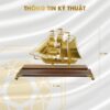 Thông số kỹ thuật Mô hình thuyền buồm mạ vàng 24K cỡ trung – TB-07