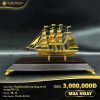 tb-12 Mô hình thuyền buồm mạ vàng 24K cỡ trung - TB-12