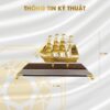 Mô hình thuyền buồm mạ vàng 24K cỡ trung – TB-12 2