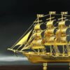 Mô hình thuyền buồm mạ vàng 24K cỡ trung – TB-12 4