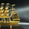 Mô hình thuyền buồm mạ vàng 24K cỡ trung – TB-12 5