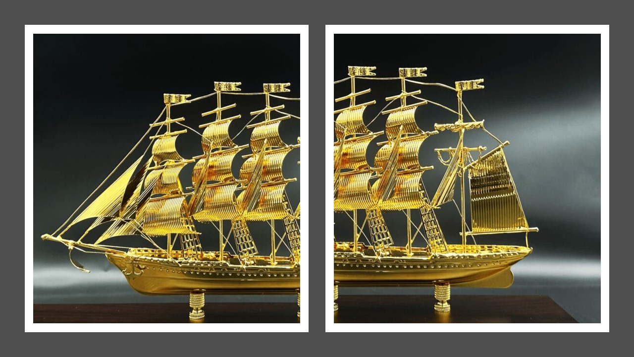 Cận cảnh buồm nan TB-12 trước và sau 