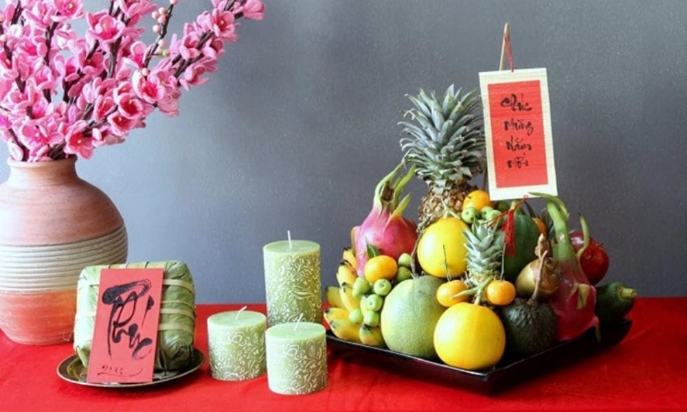Ý nghĩa phong thủy của mâm ngũ quả ngày Tết de mam ngu qua tuoi lau