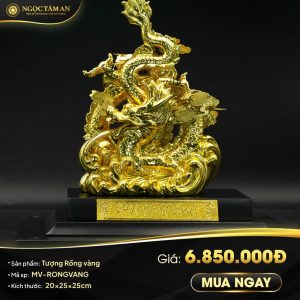 Tượng Rồng dát vàng
