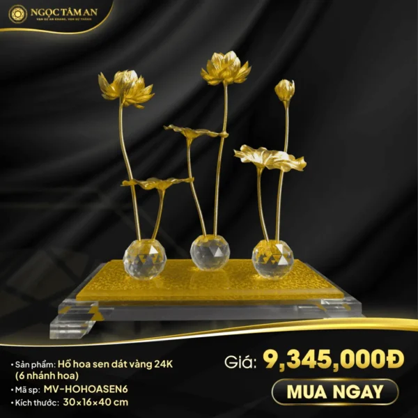 Hồ hoa sen dát vàng 1