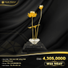 hoasendon-01 Hoa sen đơn dát vàng 24K (2 nhánh hoa)