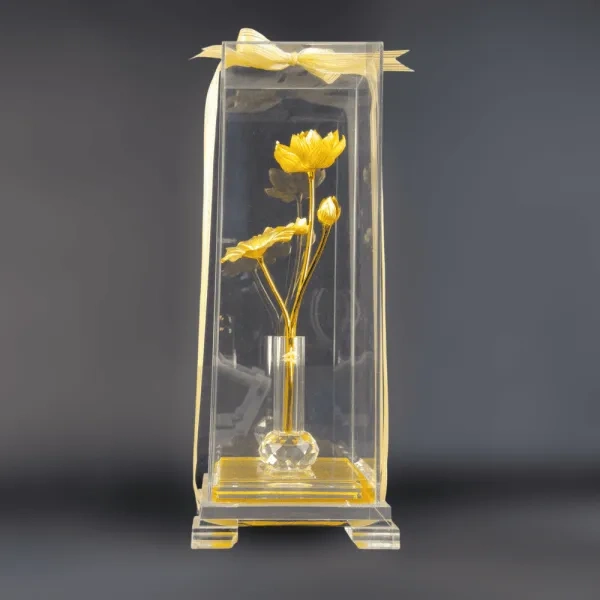 Bình hoa sen dát vàng 24K - Quà tặng tinh tế và sang trọng