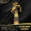 Bình hoa lan 3 nhánh mạ vàng 24k 1