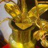 Bình hoa lan 3 nhánh mạ vàng 24k 2