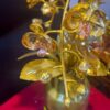 Bình hoa lan 3 nhánh mạ vàng 24k 4