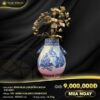 Bình hoa lan đồng bạch 3 nhánh 1