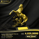 Tượng Ngựa dát vàng 24K "Mã đáo thành công"