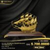 Mô hình thuyền buồm mạ vàng 24K cỡ đại – TB-42 1
