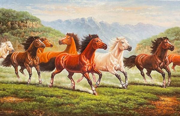 Tranh vẽ mã đáo thành công có tính nghệ thuật cao