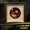 hoa sen ca chep-01 Tranh Hoa Sen Cá Chép dát vàng 24K