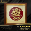 Tranh rong 30cm-01 Tranh Rồng phú quý dát vàng 30cm
