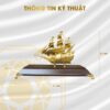 Thông số kỹ thuật Mô hình thuyền buồm mạ vàng 24K cỡ trung – TB-112