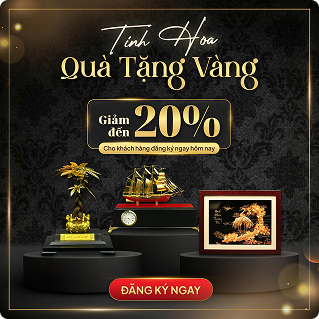 Tinh hoa quà tặng vàng banner bài viết