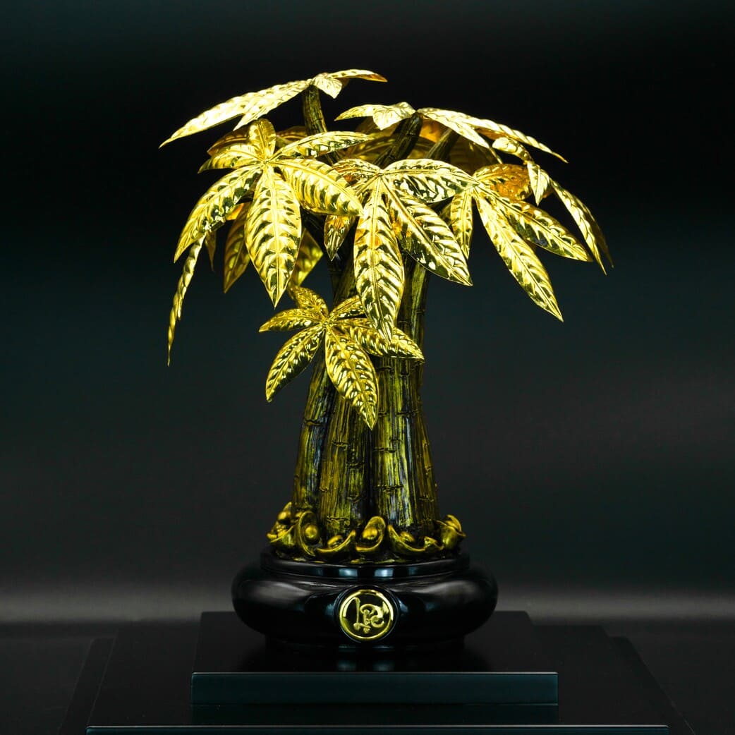 Cây kim tiền mạ vàng