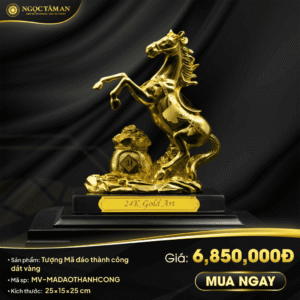 Tượng Mã đáo thành công dát vàng