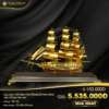 Mô hình thuyền buồm mạ vàng 24K cỡ đại - TB-46