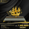 Mô hình thuyền buồm mạ vàng 24K cỡ nhỏ - TB-NHO2