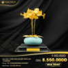 Chậu hoa lan dát vàng 24K (3 nhánh)