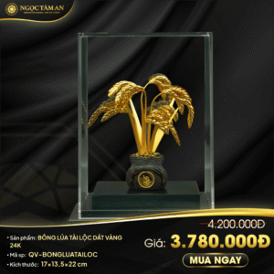 Bông lúa Tài Lộc dát vàng