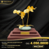Chậu hoa lan dát vàng 24K (2 nhánh)