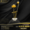 Hoa sen đơn dát vàng 24K (2 nhánh hoa)