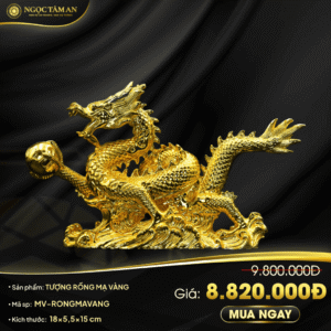 Tượng Rồng mạ vàng