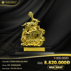 Tượng Rồng dát vàng