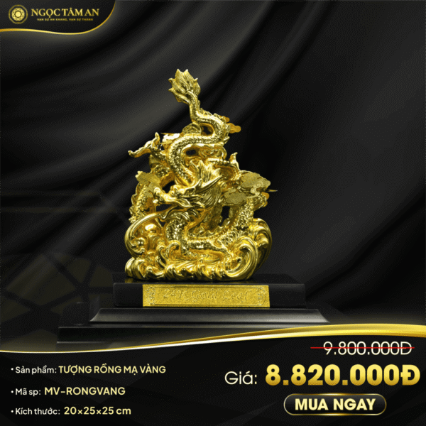 Tượng Rồng dát vàng