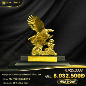 Tượng Đại Bàng Dát Vàng 24K