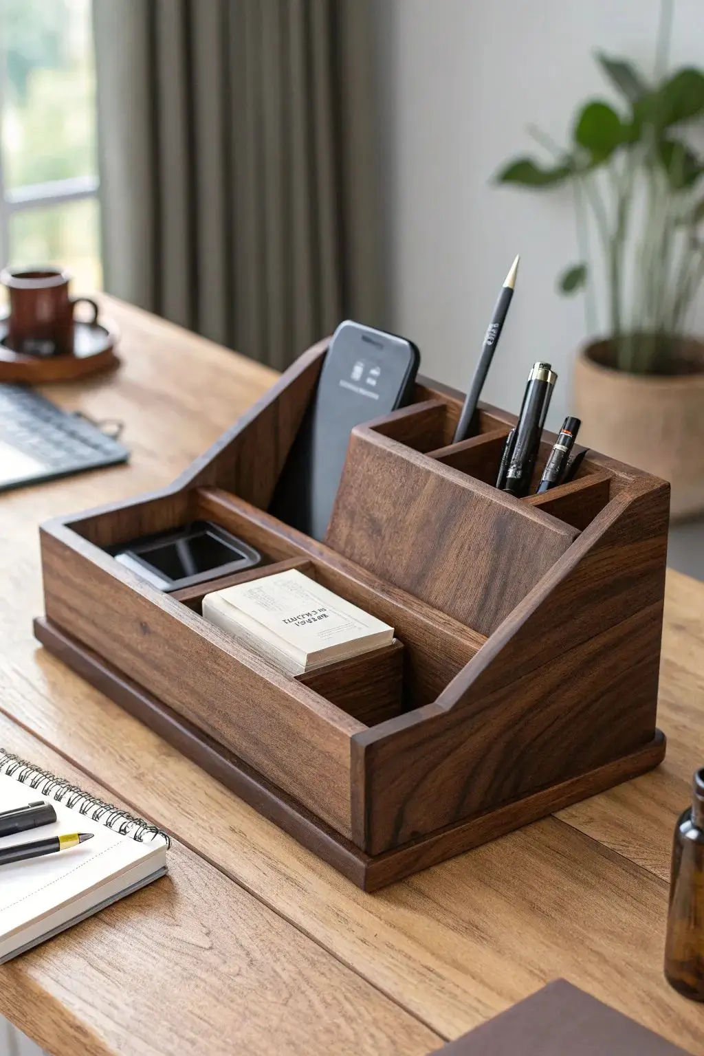 12 ke dung but van phong bang go sang trong