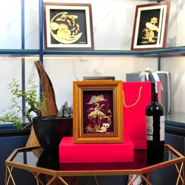 18 tranh doi chim uyen uong dat vang 24k