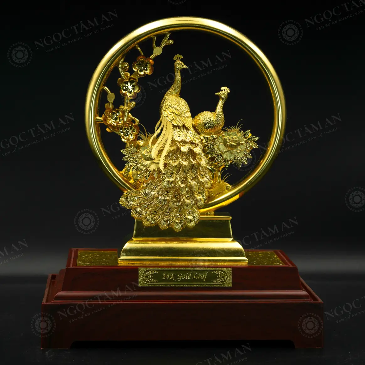 7 tuong chim cong ma vang 24k